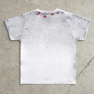 Camiseta de hombre con bolsillo desgastado, lavado vintage, estampado Kiss, estilo oversize, streetwear, OEM, personalizada, de algodón. - Product Image 2