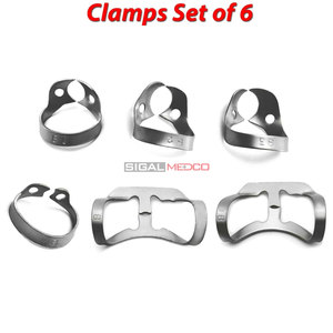 Pinces à diaphragme dentaire manuelles professionnelles, lot de 6, en acier inoxydable allemand, pour procédures endodontiques, hygiéniques, Brinker Universal - Product Image 6