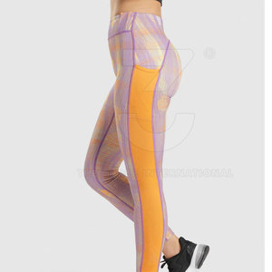 Leggings Deportivos de Alto Rendimiento Grace Premium, Cintura Alta, Ligeros, Sólidos, de Spandex/Nylon, Largos, Tejido Fino, Ajuste en el Abdomen, para Gimnasio - Product Image 4