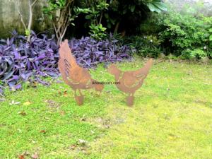 Décoration de jardin et de paysage en métal creux personnalisée, lapin, la plus populaire, économique, diamètre 20 mm, épaisseur 2 cm, design créatif - Product Image 3