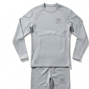 Ensemble de sport pour homme, survêtement de compression sans couture, haute élasticité, pour la gym et le jogging, couleur et taille personnalisables, directement de l'usine - Product Image 4