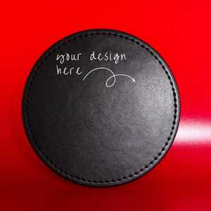 Top Quality Genuine Leather Coasters Hexagon Shape Drink Mats <b>Table</b> Surface <b>Protector</b> Modern Office Gift Set GLC-0009 - Product Image 5