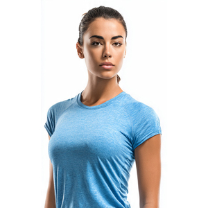 High Quality Athletic Gym T Shirts Women Workout Fitness Wear Tee Shirt Ladies Quick Dry <b>Running</b> T Shirt Women's - Product Image 3