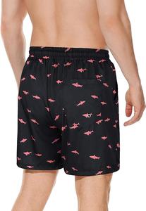 Latest Design <b>Men's</b> Swim <b>Trunks</b> Summer Beach Shorts <b>Mens</b> Sublimated Swim <b>Trunks</b> with Compression Liner - Product Image 2