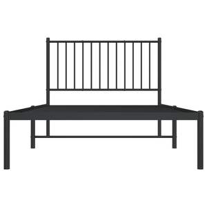 โครงเตียงเหล็กสีดำทรงสี่เหลี่ยมขนาด 39.4 x 78.7 นิ้ว เตียงโลหะทนทาน - Product Image 5