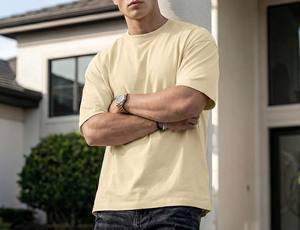 Nouvelle Tendance T-shirt Homme Oversize avec Logo Imprimé en Relief Coton Épais Streetwear Mode Hip Hop Manches Courtes Vêtements de Créateur pour Homme - Product Image 3