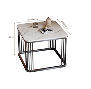 Muebles de Decoración de Lujo, Mesa de Centro Elegante para Café, Mesa de Café Redonda con Marco, Muebles de Lujo - Product Image 6