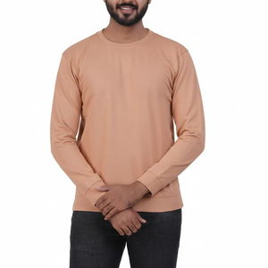 เสื้อสเวตเชิ้ตผู้ชายสีพื้นคุณภาพส่งออก คอกลม แขนยาว ทรงปกติ สวมใส่สบาย - Product Image 4