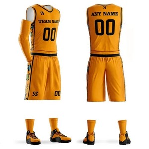 Custom Polyester <b>Basketball</b> <b>Jersey</b> Set Wholesale Adult Child <b>Kids</b> College <b>Basketball</b> Shirts Shorts Digital Sublimation Printing - Product Image 3