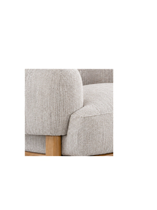 Fauteuil rembourré moderne avec pieds en bois, revêtement en tissu, design minimaliste pour salon, meubles de maison - Product Image 5