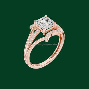 Motlani jewels Bague de fiançailles 10K avec diamant CZ pour femme - Product Image 1