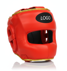 Protector de Cabeza de Piel de Vaca con Diseño Personalizado para MMA, Casco de Sparring para Entrenamiento y Combate de Boxeo - Product Image 2