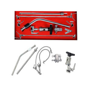 Système de rétracteurs cérébraux Leyla : Bras flexibles, pinces de fixation, acier inoxydable allemand, réutilisable, pour rétraction crânienne neurochirurgicale - Product Image 6