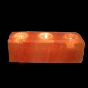 D Shape Himalayan Salt Rock Salt Pink Salt Candle Holder hand Made With a Hole Natural 100% Organic For Home Wedding Decoration - Product Image 5