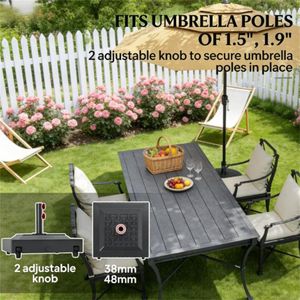 Supporto e Base per Ombrellone da Esterno per Patio e Terrazzo (Solo Base) - Product Image 3