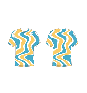 T-shirt à manches courtes pour homme, motif Argyle bleu, impression par sublimation, respirant, coupe classique, col rond, design décontracté - Product Image 5