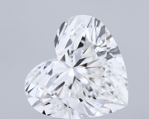Diamant de laboratoire CVD en forme de cœur de 8,02 carats, F VVS2, certifié IGI, excellente qualité de polissage, symétrie, incolore, pierre non montée - Product Image 1