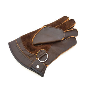 Guantes Cortos de Cetrería, Color Personalizado, Guantes Profesionales de Cuero de Vaca Nubuck para Cetrería, Según las Demandas del Cliente - Product Image 1