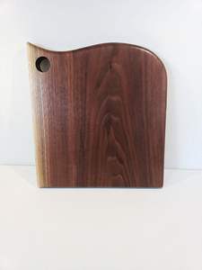 Planche à découper carrée en bois avec poignée ronde, élégante et de qualité supérieure, pour fromages, fruits et apéritifs - Product Image 3