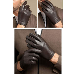 Gants tactiles en cuir de mouton pour hommes et gants de conduite pour femmes, respirants et de style uni, pour usage extérieur – Vente chaude - Product Image 4
