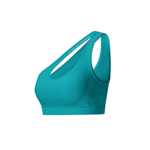 Soutien-gorge de yoga sans couture asymétrique de haute qualité, maintien élastique élevé, coussinets amovibles, tendance du moment, haut de sport grande taille - Product Image 4
