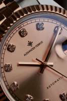 Fermoir pliant avec sécurité en acier inoxydable, résistant à l'eau, mécanique, automatique, pour hommes, Alexander Ferros 8232D/15 Sapphire