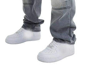 Jean en denim de coton de qualité supérieure pour homme, style droit, taille mi-haute, délavé, effet vieilli, coupe charpentier, tendance - Product Image 4