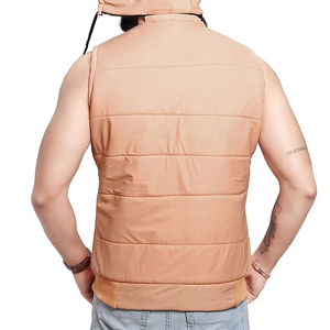 Chaleco de Diseño Sólido Personalizado para Hombre, para Invierno y Otoño, con Cuello Alto y Cierre, Servicio OEM a Bajo Costo - Product Image 4