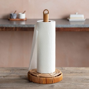 Cute rattan <b>tissue</b> <b>holders</b> for <b>kitchens</b> & bathrooms accessory wholesale paper roll <b>holder</b> stand - Product Image 6