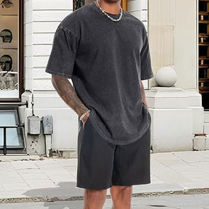 เสื้อยืดแขนสั้นผู้ชายสไตล์วินเทจ ลุคสบายๆ ผ้าฝ้าย คอกลม ใส่สบายทุกวัน สตรีทแวร์ - Product Image 3