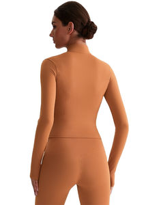 Chaqueta Deportiva Ajustada con Cierre para Mujer, Top de Yoga con Orificios para Pulgares y Conjunto de Ropa Deportiva, Marca Privada, para Running y Yoga - Product Image 6