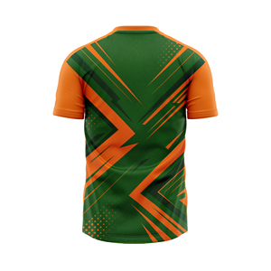 Maillot de football personnalisé 100 % coton, respirant, séchage rapide, col en V unisexe, idéal pour les sports d'équipe, les jeux scolaires et l'entraînement en club - Product Image 1