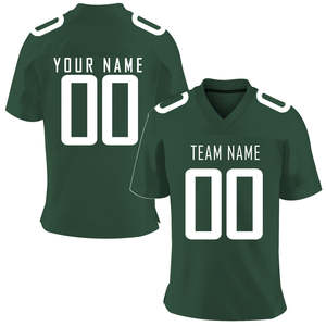 Vente en gros de maillots de football américain pour hommes grande taille respirants avec logo brodé et impression par sublimation - Product Image 4