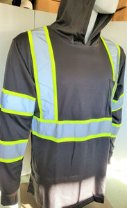 Sudaderas de Seguridad Reflectantes de Alta Calidad, Sudaderas de Seguridad con Capucha, Mangas Largas, Sudaderas de Seguridad de Alta Visibilidad para la Construcción - Product Image 2