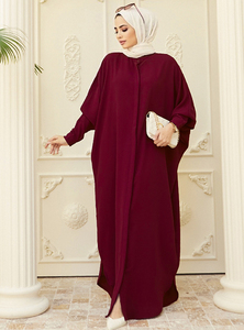 Abaya Hồi Giáo Quần Áo Phụ Nữ Dài Mặc Abaya Chất Lượng Cao Lỏng Lẻo Cộng Với Kích Thước Abaya Baggy Kaftan Thổ Nhĩ Kỳ Tùy Chỉnh Được Trang Bị <span class=keywords><strong>Cuff</strong></span> - Product Image 5
