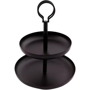 Moderno Soporte Metálico de 2 Niveles para Pasteles, Exhibidor de Postres, Decoración de Mesa, Soporte para Cupcakes, Arreglo para Fiestas - Product Image 1