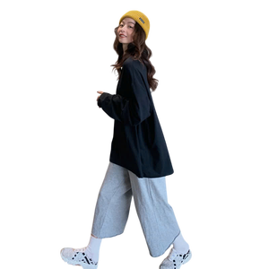 Camiseta unisex tela algodón nueva moda manga larga Camisetas hombres calidad manga larga Camiseta para hombres - Product Image 4