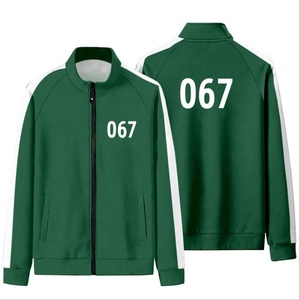 Sudadera con capucha de calamar para hombre, traje deportivo con cremallera frontal, estilo coreano, con Logo personalizado, informal, 2021 - Product Image 4