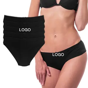 Alta Qualidade Sexy Ladies Pacote de 5 Algodão das Mulheres Roupa Interior Rendas Hipster Macio Conforto Respirável Calcinha Briefs