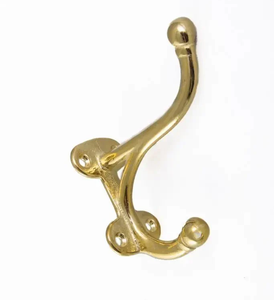 Brass Hook Hanger <b>Wall</b> Organizer Best Prices Custom Made Top Quality Easy <b>Wall</b> And Door Mounted Luxury Hook - Product Image 1
