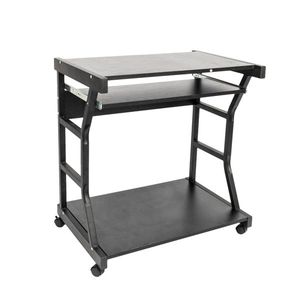Portable Four-Wheel Black <b>Computer</b> <b>Desk</b> - Product Image 4