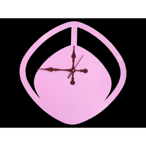 Geometric Flower Shape Wooden <b>Wall</b> <b>Clock</b> <b>Silent</b> Non-Ticking Quartz Movement for Living Room And Office Decor Handmade - Product Image 2