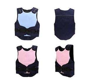 Chaleco de Protección Rosa para Montar a Caballo, Unisex, Neopreno, Cierre de Velcro, Color Sólido, Equipo de Seguridad Ecuestre - Product Image 5