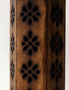 Quemador de Incienso Hexagonal de Madera de Mango, Soporte Decorativo para Incienso, Quemador Aromático de Madera Tallada para Decoración del Hogar - Product Image 2