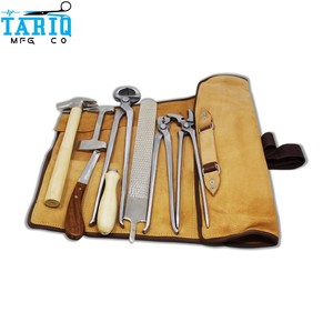 Kit de Herramientas de Herrador de Acero Inoxidable Reutilizable de Primera Calidad, Juego Completo de Equipo para el Cuidado de Pezuñas Equinas, para Uso Veterinario, Color Blanco - Product Image 5