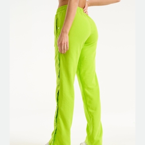 Pantalon de jogging taille haute pour femme, couleur unie, coupe ample, décontracté, avec cordon de serrage, jambe droite, idéal pour le yoga et le fitness en hiver - Product Image 2