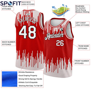 Camiseta de Baloncesto Personalizada 2026, de Alta Calidad, Cosida, Servicio OEM al por Mayor, Sublimada, para Adultos - Product Image 6