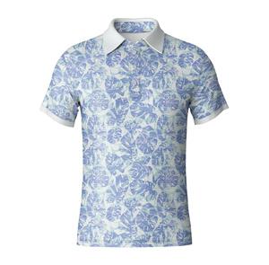 Polo de golf à manches courtes pour homme, impression par sublimation, anti-humidité, fabricant de vêtements de golf au Vietnam – Fournisseur en vogue - Product Image 5