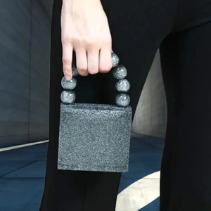Elegante Bolso de Mano de Resina para Mujer, Ecológico, Pintado a Mano, Forma Cuadrada, Moderno, Regalo Empresarial para Chicas, FAIZA CRAFT - Product Image 4