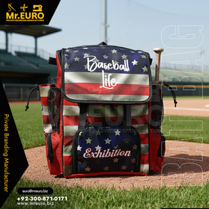 Sac de sport multi-compartiments en polyester personnalisable Mr. Euro Baseball Life pour les matchs de baseball et de softball - Product Image 3
